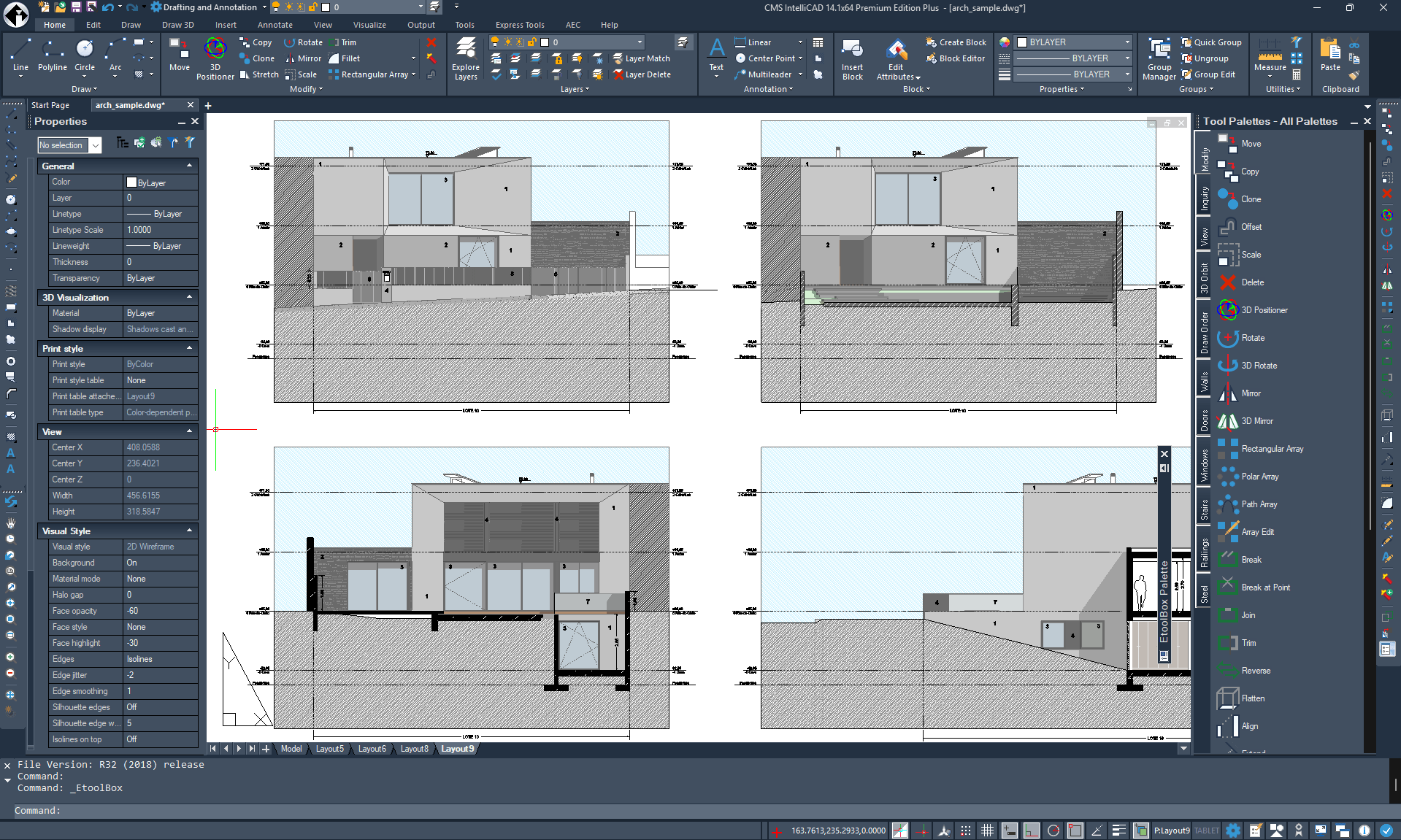 CMS IntelliCAD 14.1 User Interface