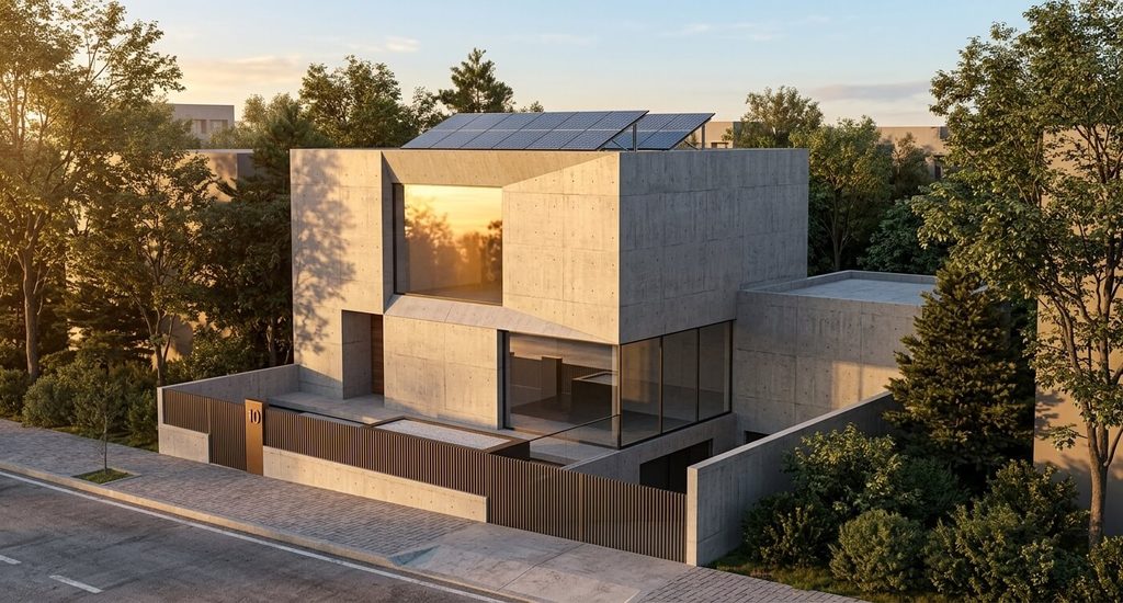 architecturalrendering CAD Software News CMS IntelliCAD Ai rendering from an architectural model in CMS IntelliCAD 15 cad software